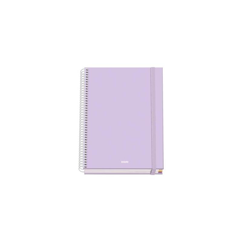 Dohe Serenity Cuaderno Espiral A5 100 Hojas Cuadricula 5mm - Tapa Dura Impresa A Todo Color Y Plastificada En Brillo -