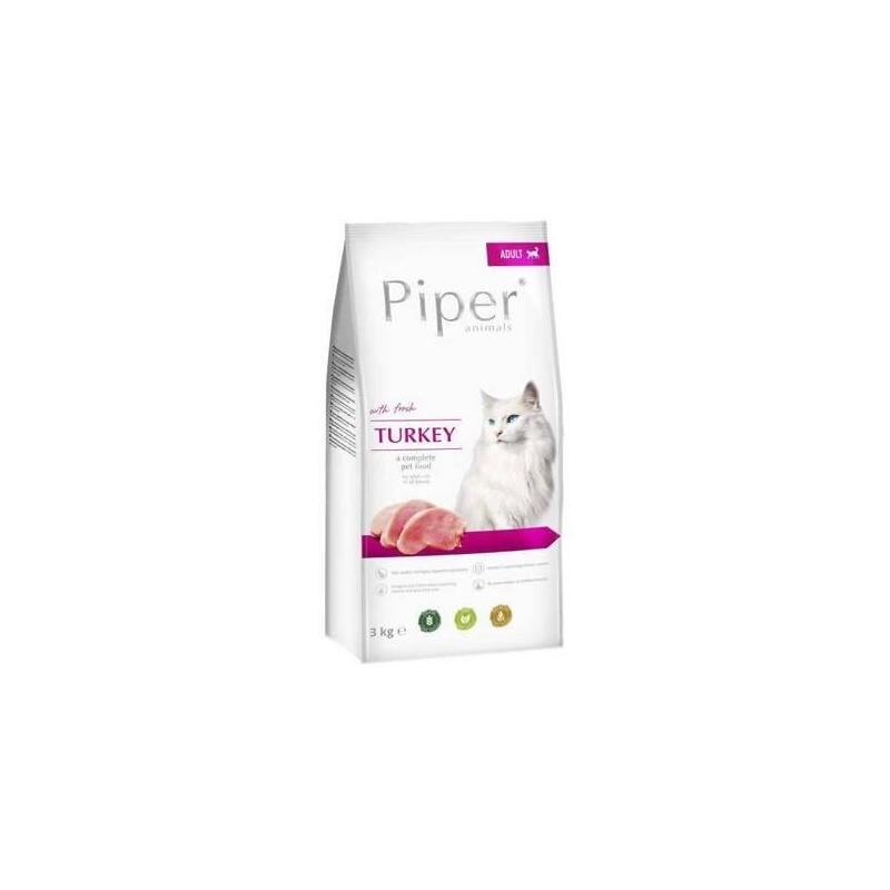 Dolina Noteci Piper Animals With Turkey - Comida Seca Para Gatos - 3 Kg