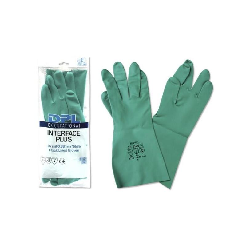 Dpl Interface Plus Guantes Industriales Talla 9 - Espesor En Palma De 0,38mm - Verde