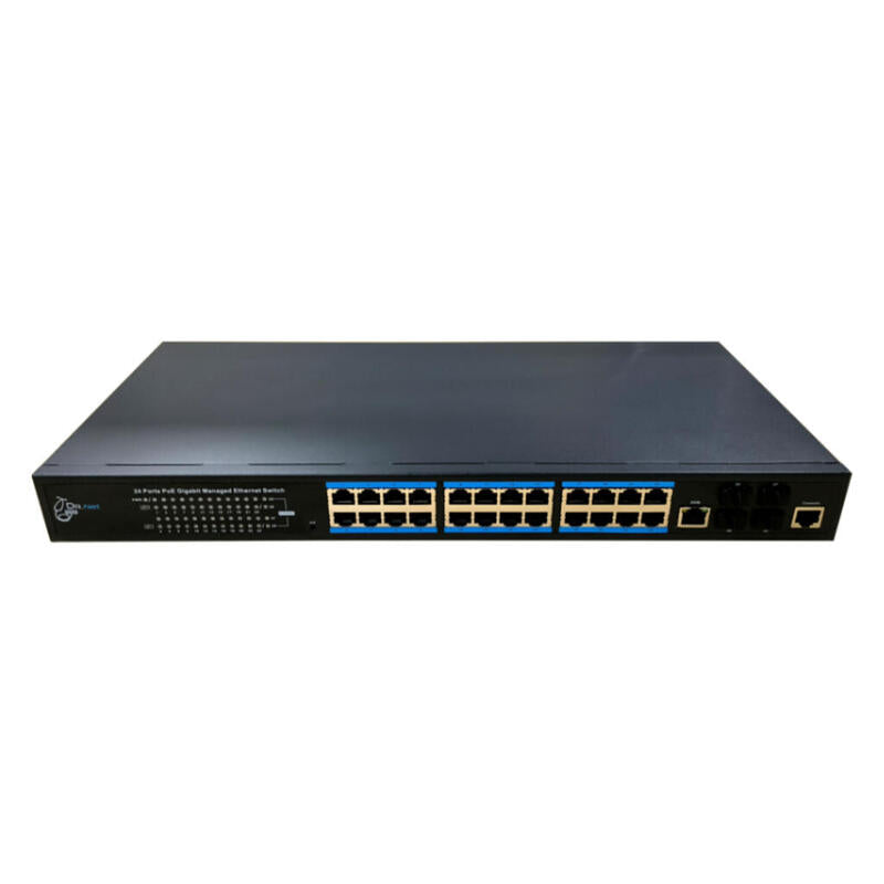 Drnet Csge28l2-24p-370w Switch Poe 24 Puertos Gigabit + 4 Sfp Gigabit 370w Gestionable Layer2