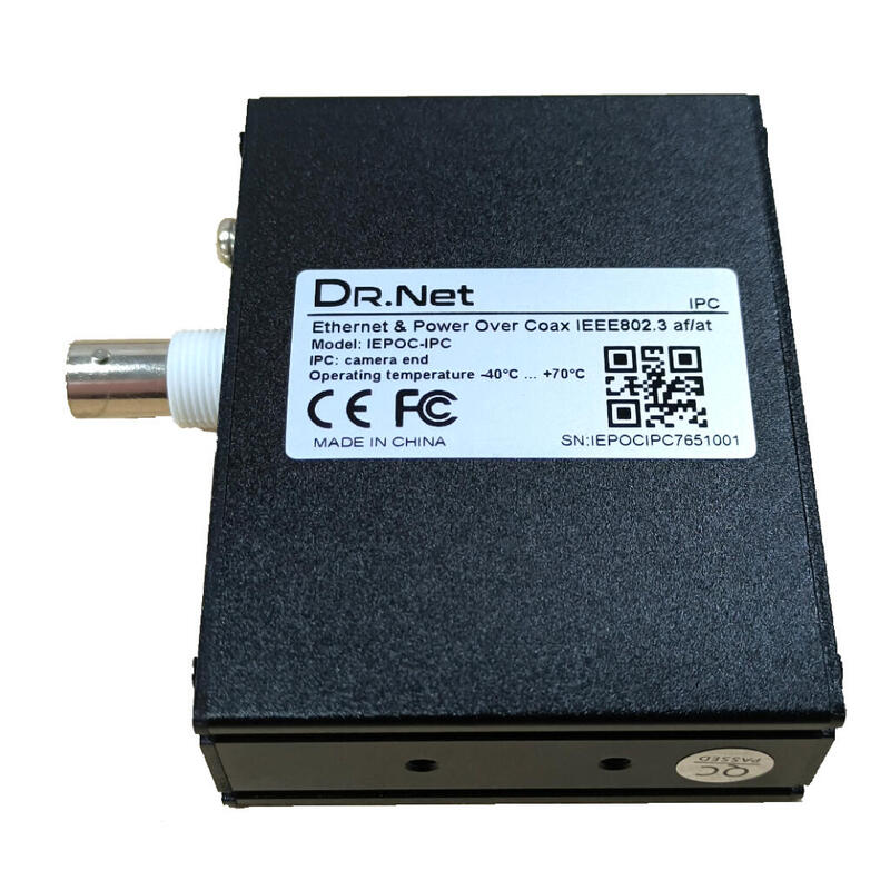 Drnet Iepoc Extensor Ethernet Y Poe Sobre Coaxial/Utp (Kit Sv+Ipc) 10/100mbps 500m