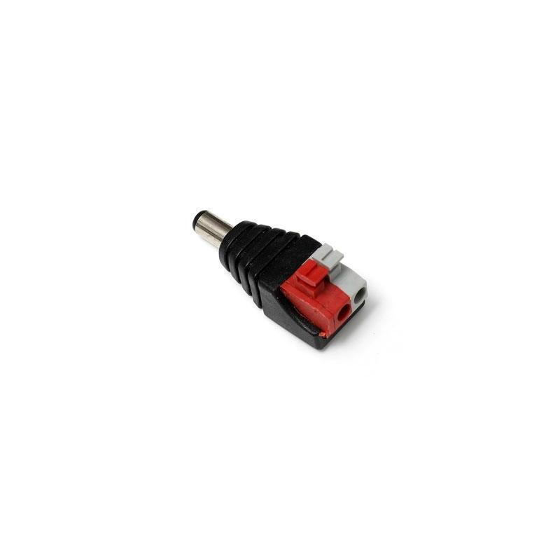 Drutp Dcjack+P-M Jack Alimentación Macho A Terminal Push-Pin