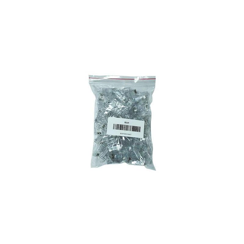 Drutp Rj45 Conector Rj45 Cat.5e Transparente En Bolsa 100 Unidades