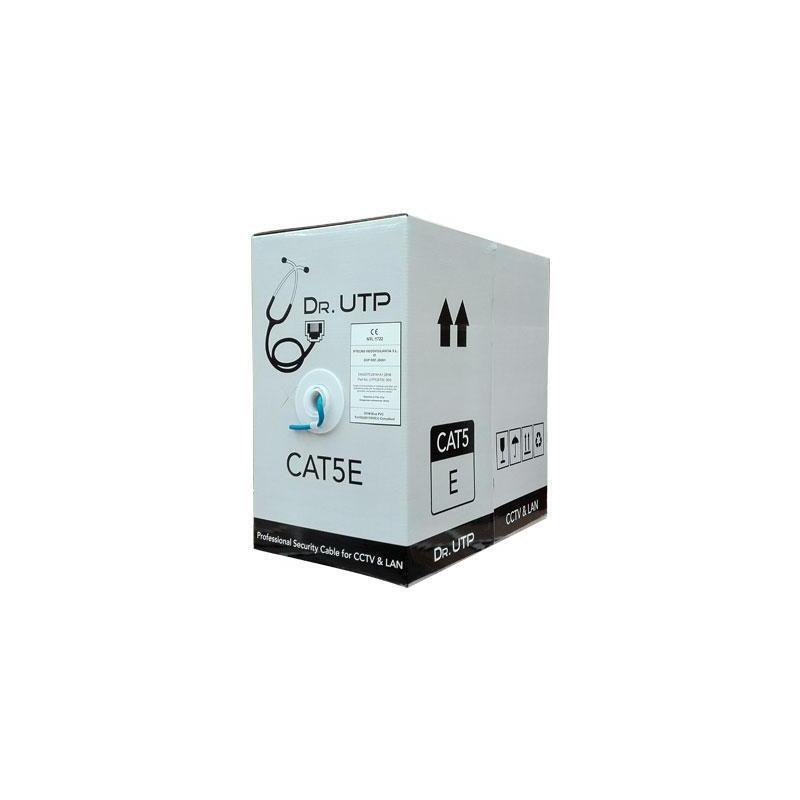 Drutp Utpcat5e-305 Bobina 305mts Cable Utp Cat5e 0.50mm Cpr Cubierta Pvc Azul