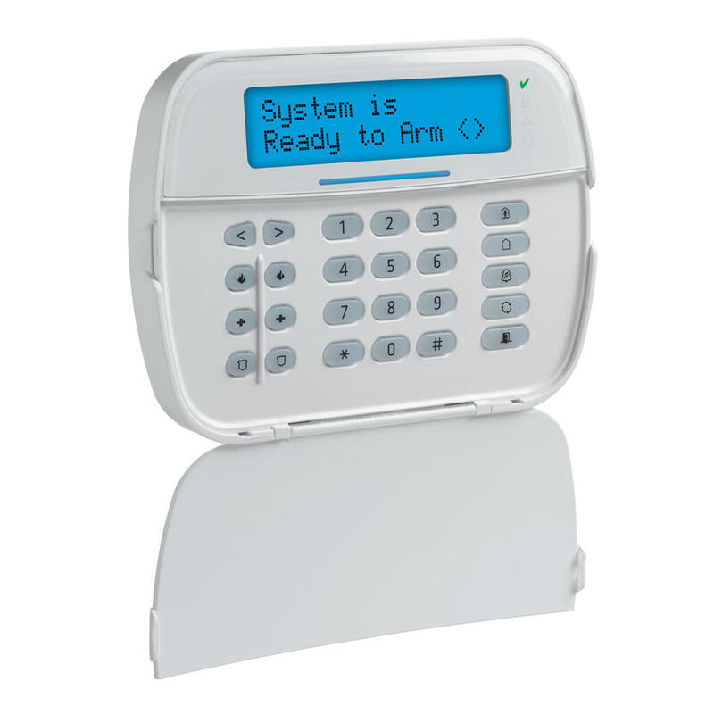 Dsc Hs2lcdwfp8e1 Teclado Lcd Vía Radio Mens. Progr., 32 Caracteres. 128 Zonas. Lector Proximidad. Grado 2.