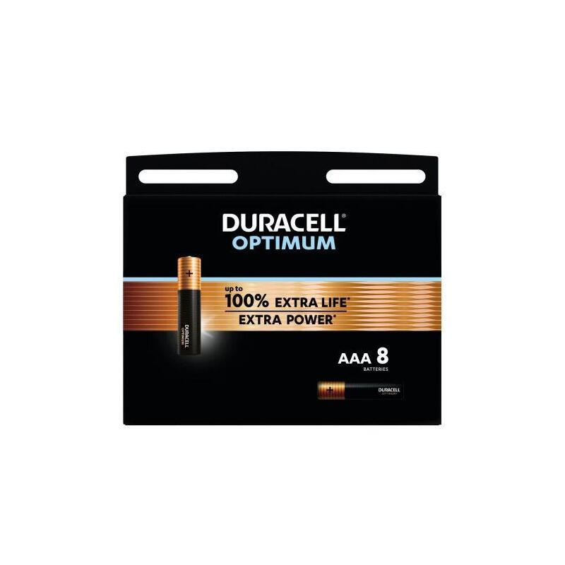 Duracell Battery (Lr03) Aaa Alkaline Optimum (8 Batteries / Blister) 1.5v