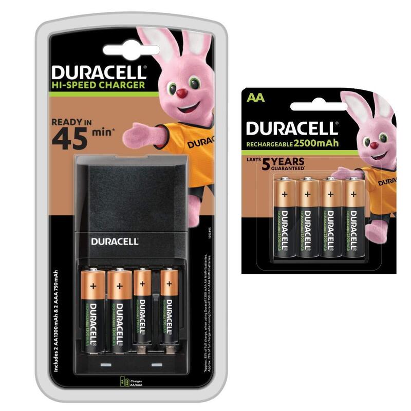 Duracell Duracell 45m Charger + 6 Aa & 2 Aaa Para For Consumer Use Bun0108a