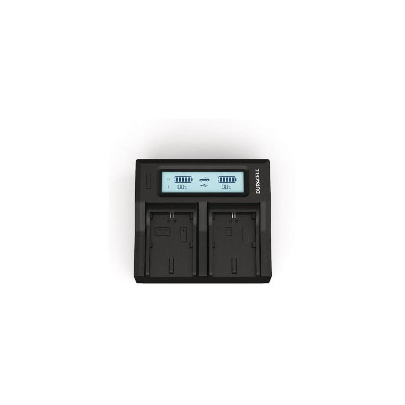 Duracell Duracell Led Dual Dslr Batería Charger Para Sony Np-F550, Np-F750, Np-F970 Drs6121