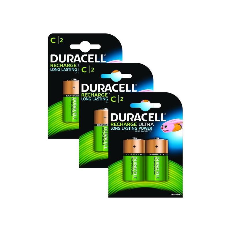 Duracell Duracell Rechargeable C Size 6 Pack Para Common Consumer Battery Bun0056a