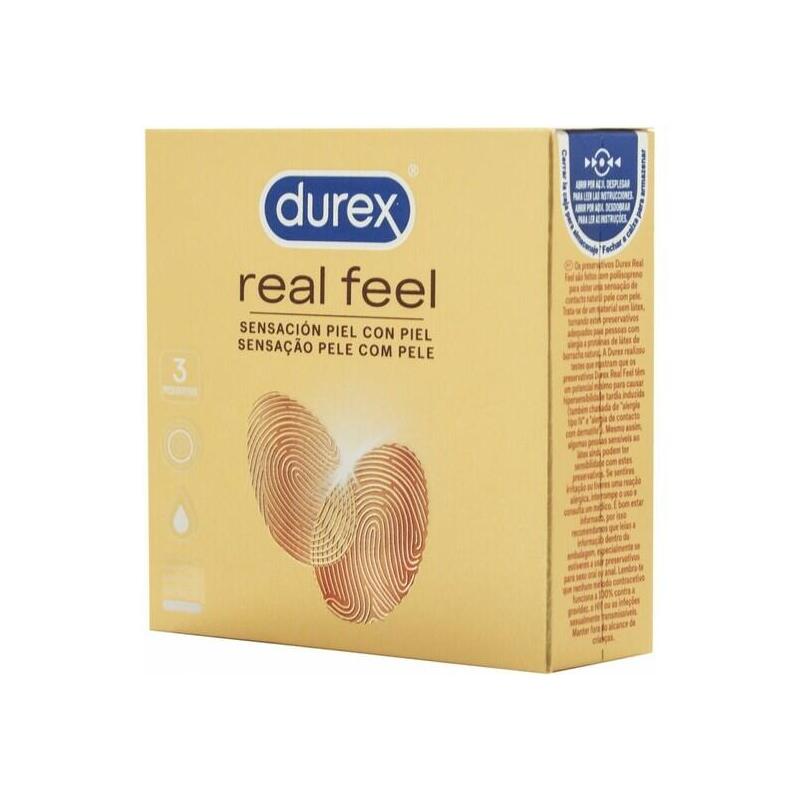 Durex - Real Feel Preservativos 3 Unidades