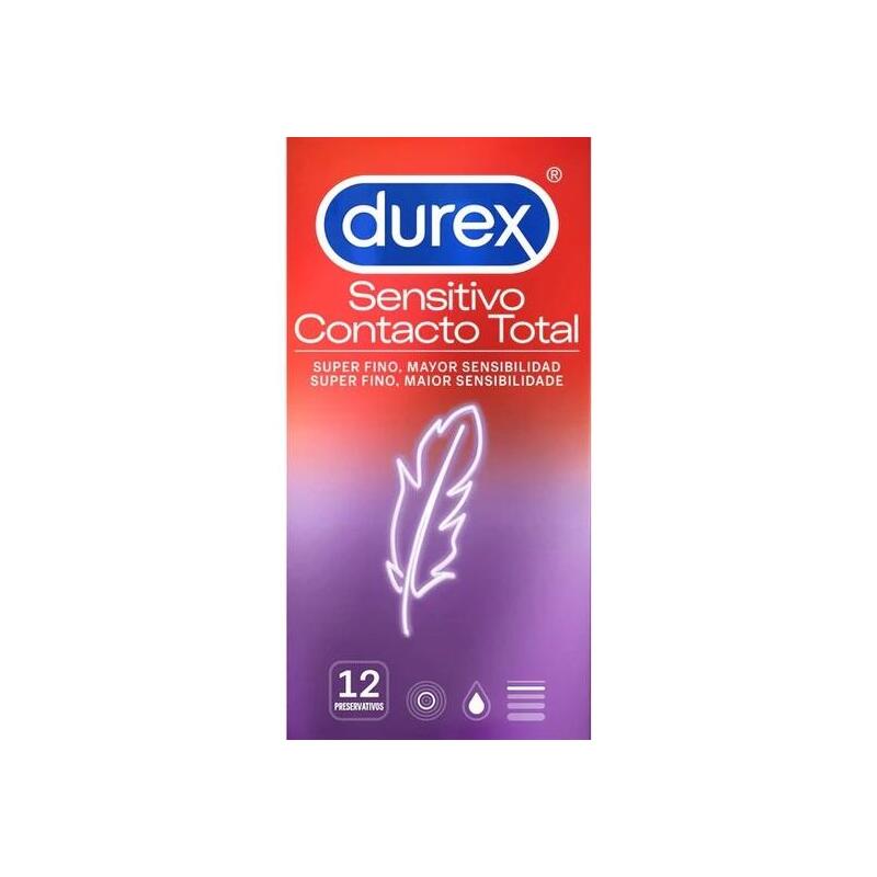 Durex - Sensitivo Contacto Total 12 Unidades