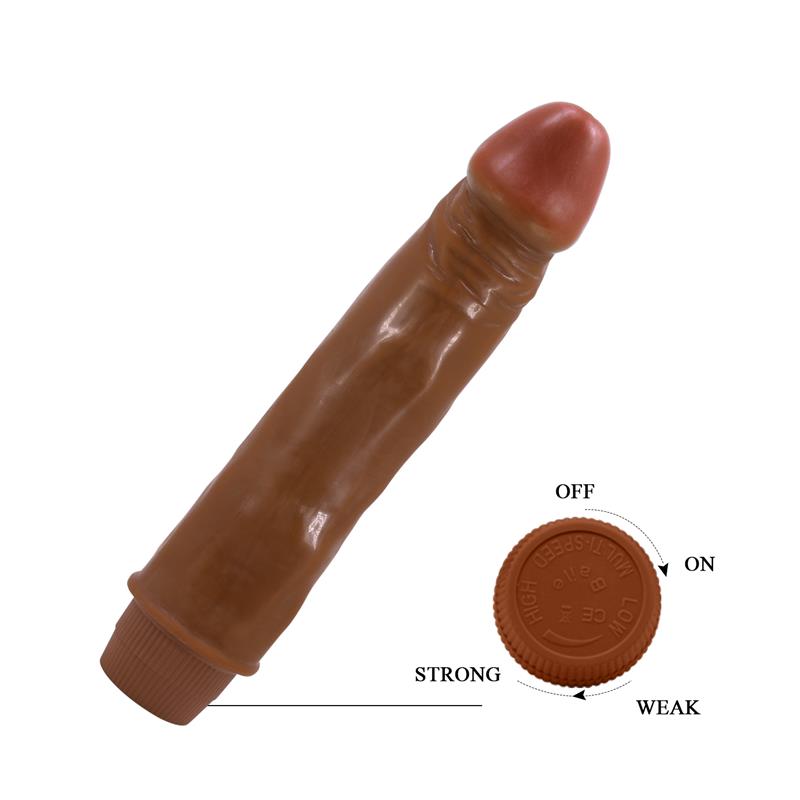 Baile - Dwarf Vibrador Realístico 21 Cm Mulato
