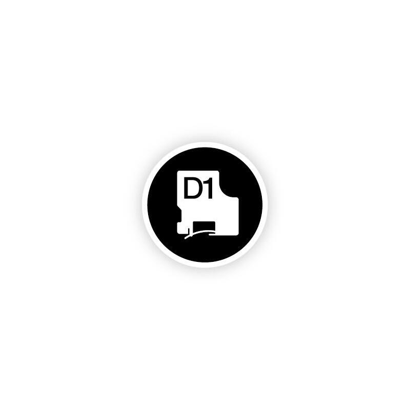 Dymo Cinta De Transferencia Termica D1 40910. Etiquetas Estándar Negro Sobre Transparente De 9mmx7m. Poliester Autoadhesiva. Rotuladora Labelmanager