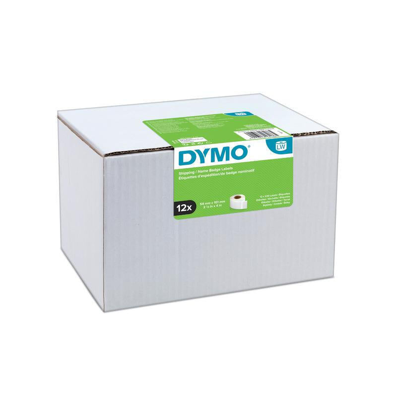 Dymo Labelwriter Original Advantage Pack Etiquetas De Envío 54x101 Mm, 12 Rollos Con 220 Etiquetas Cada Uno, Adhesivo Permanente, S0722420 S0722420