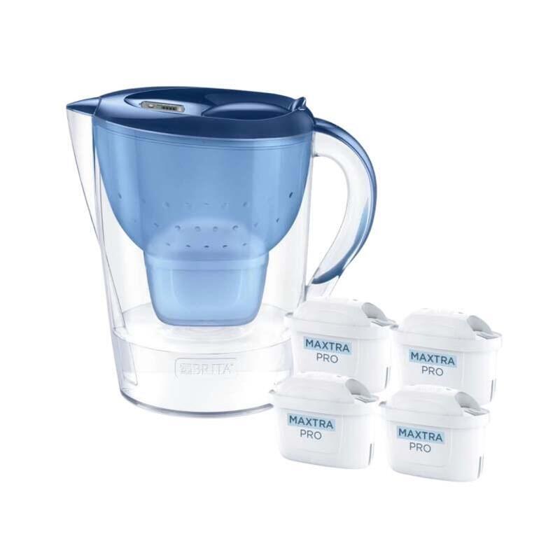 Dzbanek Filtrujacy Brita Marella+4wklady Maxtrapropp (2,4l Azul)