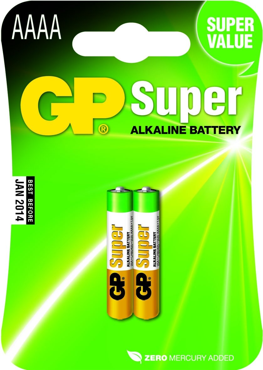 Gp Batteries 1x2 Bateria Super Alkaline Aaaa 03025ac2