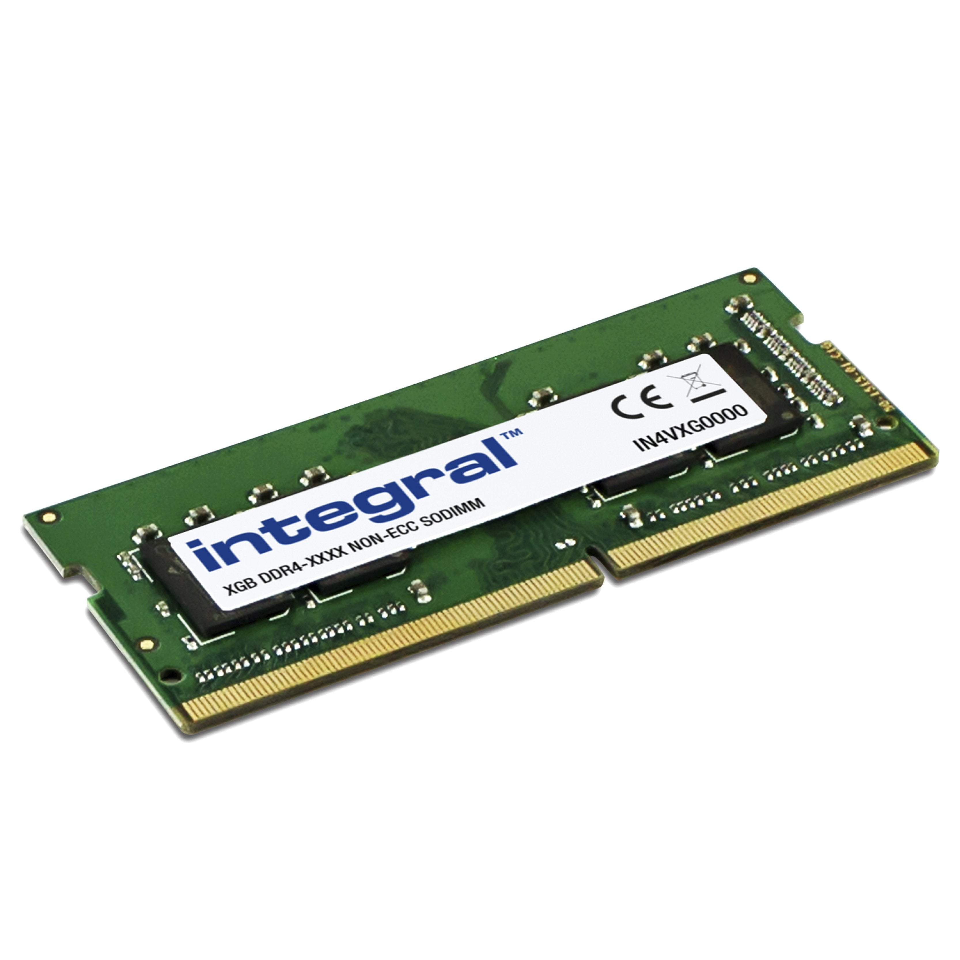 Memoria Integral Laptop 8gb 1 X 8 Gb Ddr4 3200mhz Pc4-25600 Unbuffered Non-Ecc 1.2v 1gx8 Cl22
