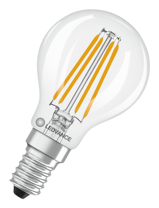 Osram Led Classic P 40 Filament P 3.4w 827 Clear E14 Led-Lampen, Klassische Miniba