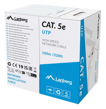 EAN 5901969446739 - Lanberg LCU5-11CU-0100-S cable de red Gris 100 m Cat.5/Cat.5e U/UTP (UTP) imagen 1