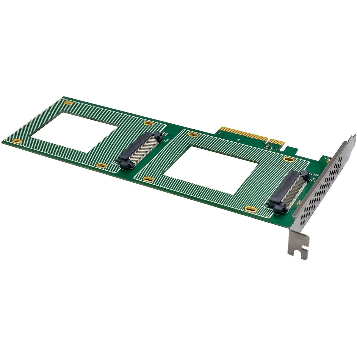 Inline Pcie Tarjeta A 2x Interno U.2 Nvme Sff-8639 Bifurcation - Pcie X8 - Schmal