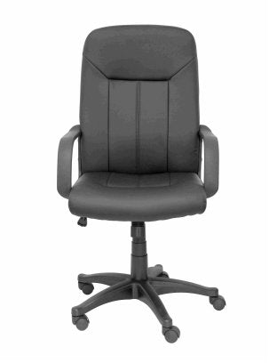 Piqueras Y Crespo Sillón De Dirección Mod. Villa Giratorio Brazos Fijos Regulable Basculante Negro