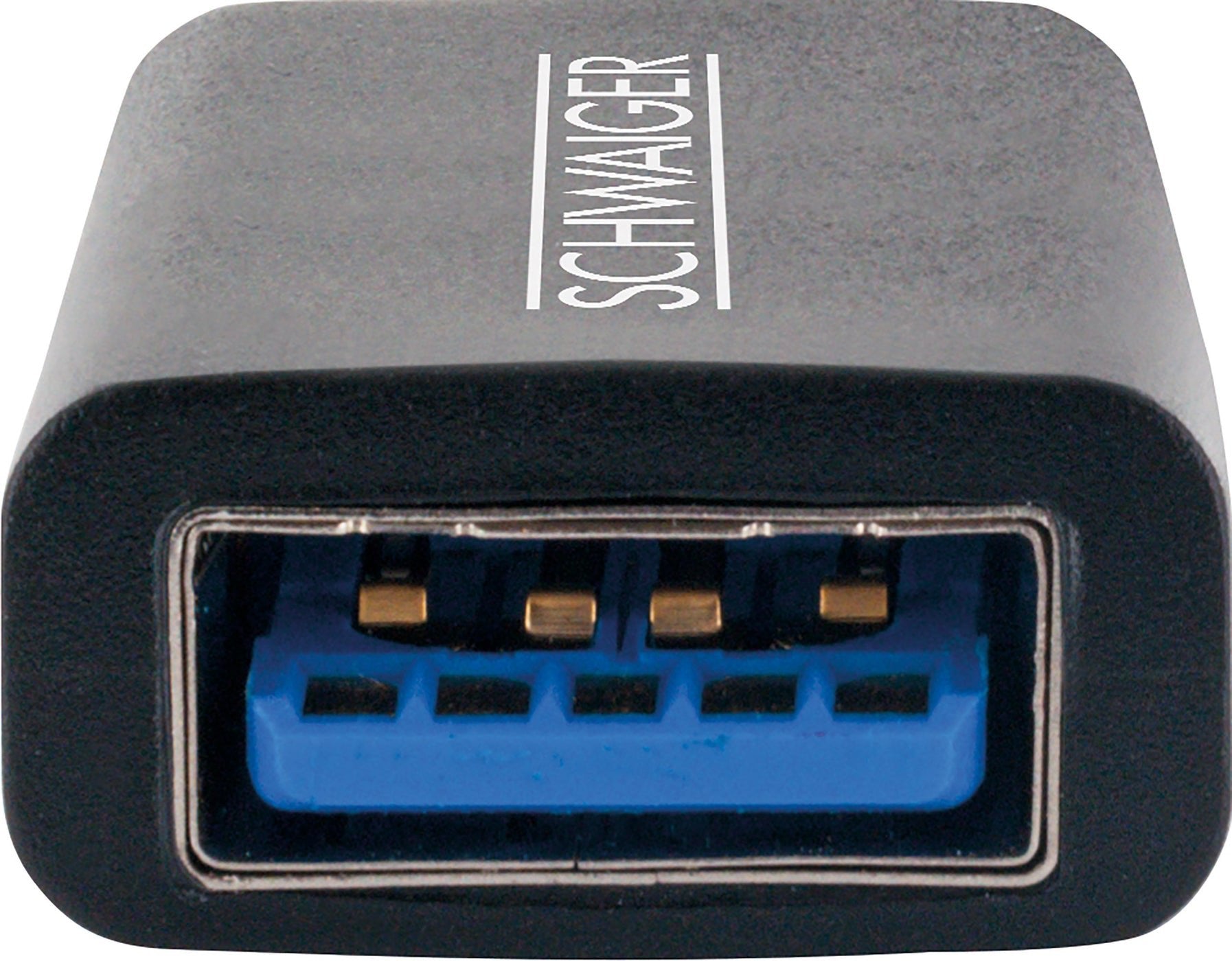 Schwaiger Usb-Adaptador Usb3.1c->Usb3.0a Negro