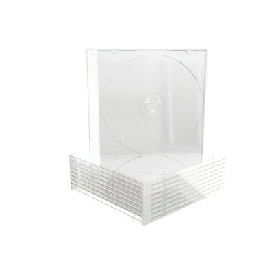 Mediarange Cd-Funda Vacía Schmal Para 1 Disc 5.2mm Transpa. 10x