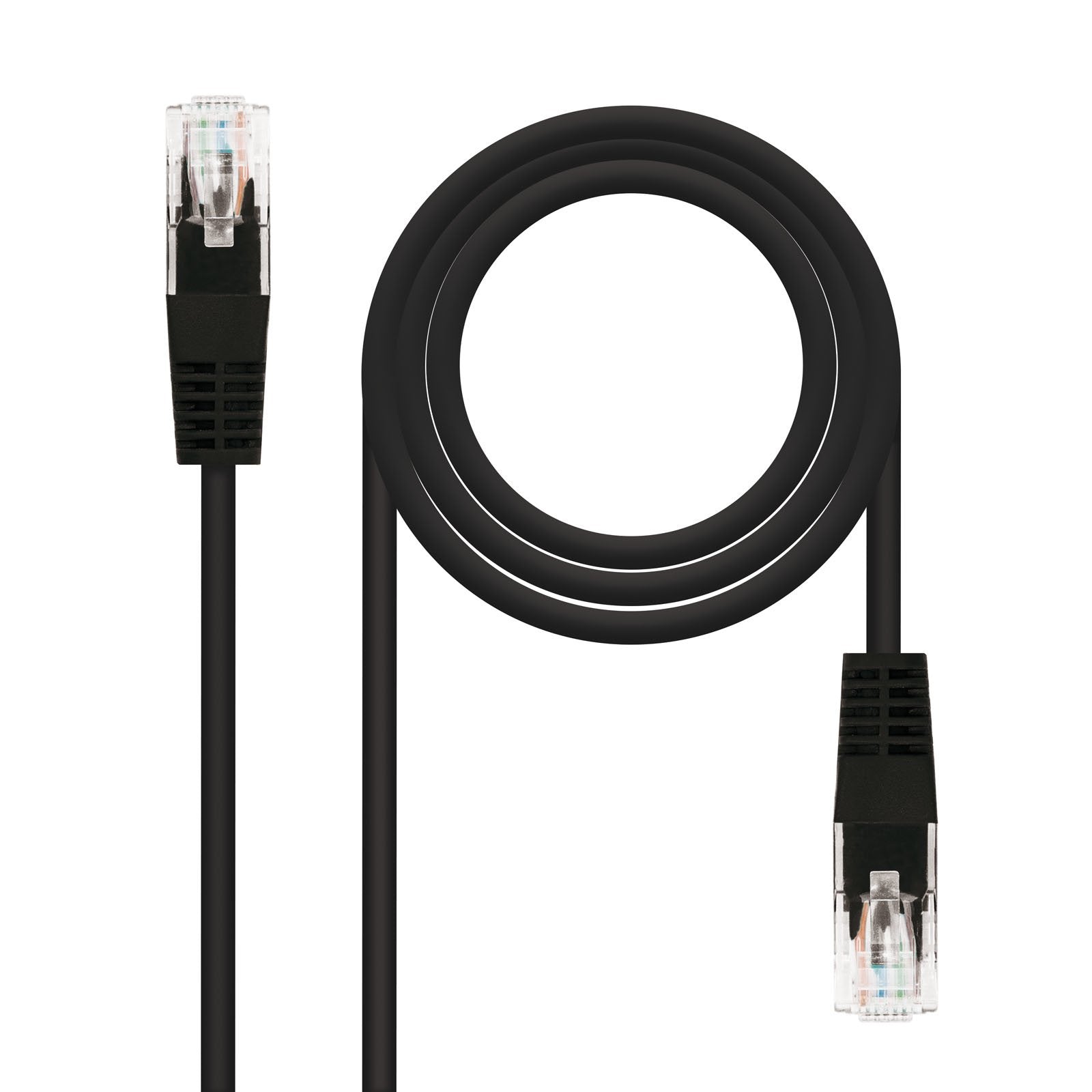 EAN 8433281003750 - Nanocable 10.20.0402-BK cable de red Negro 2 m Cat6e U/UTP (UTP) imagen 1