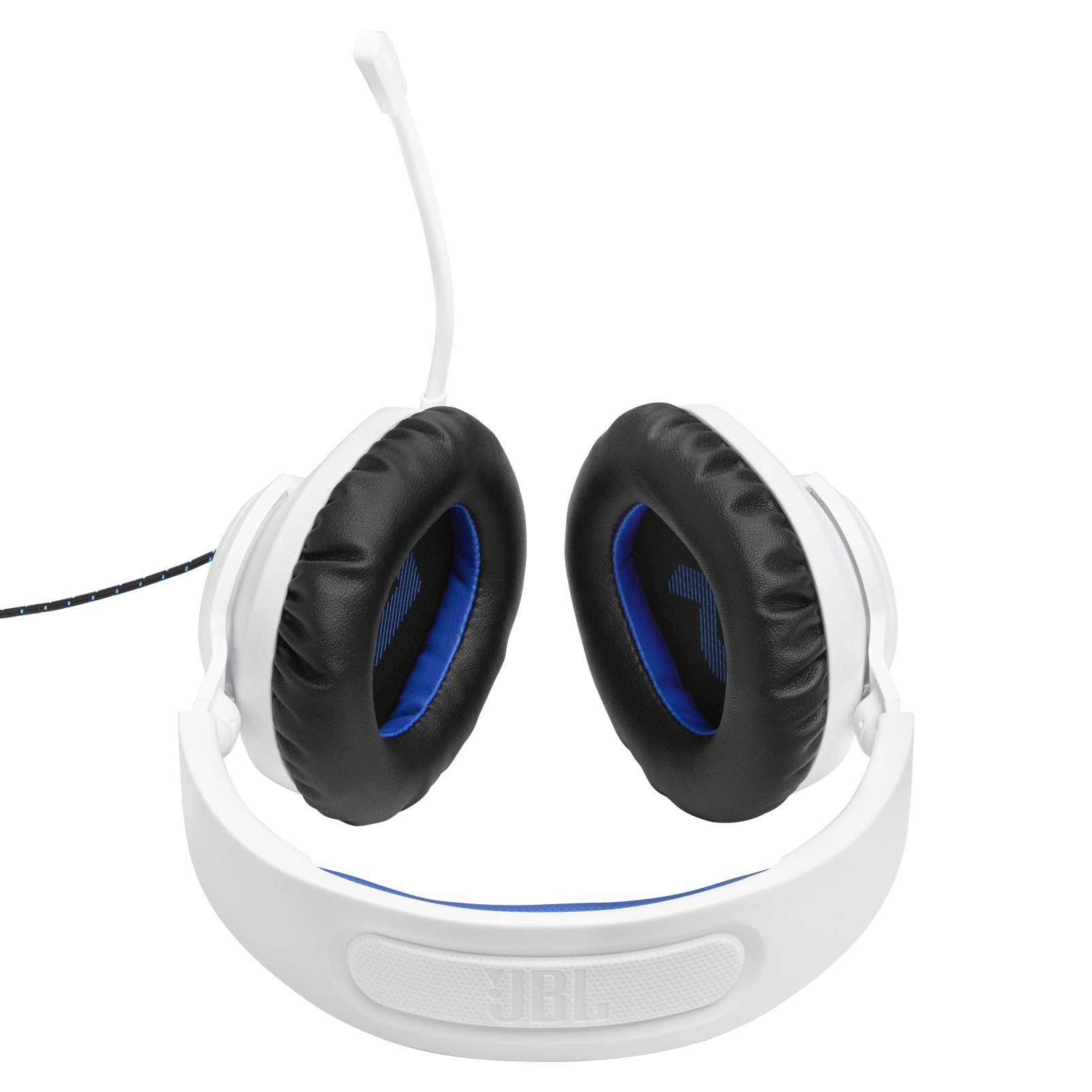 Jbl Quantum 100p Console White + Blue Auriculares Gaming Overear Con Cable