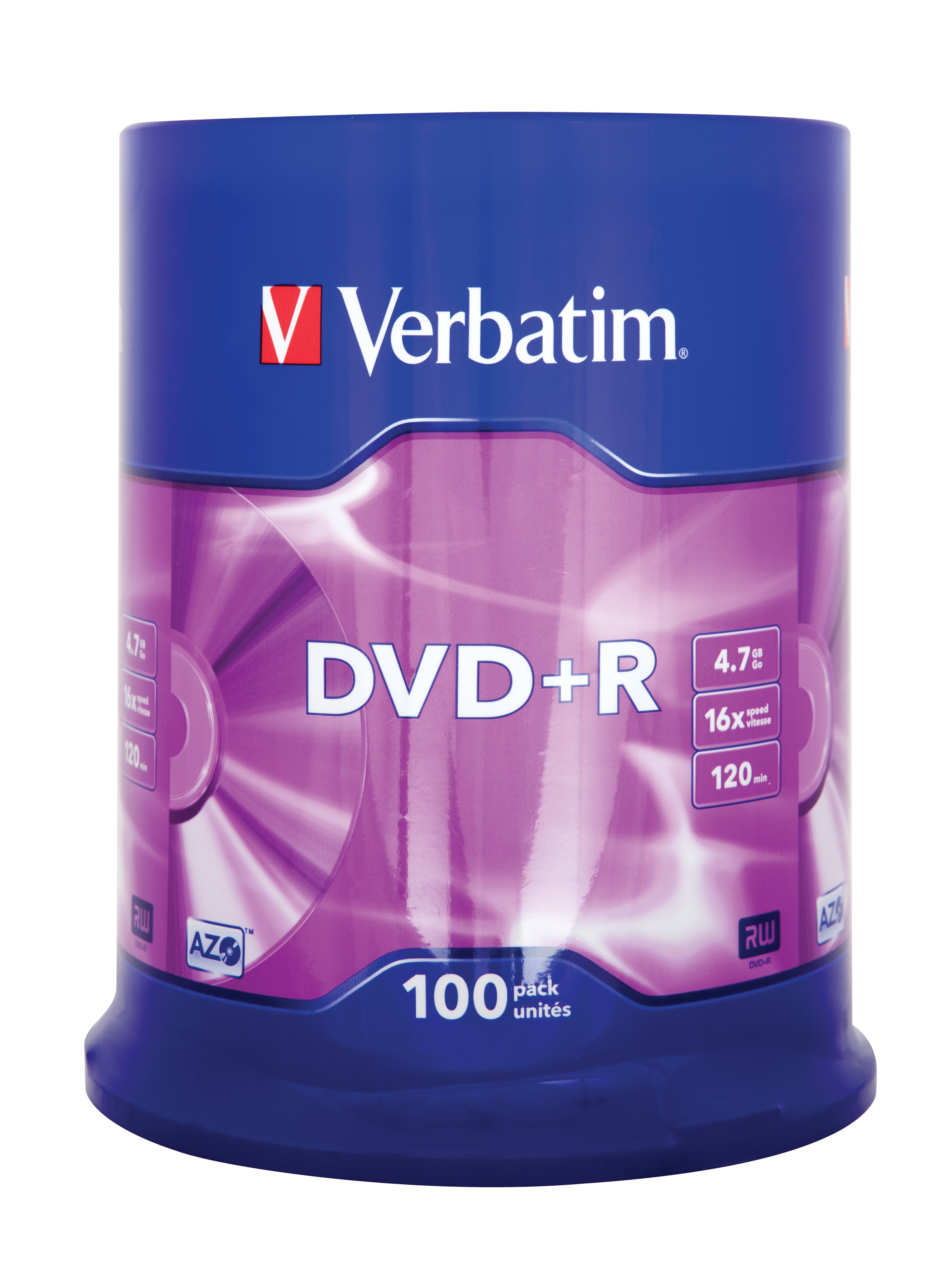 EAN 0023942435518 - Verbatim DVD+R Matt Silver 4,7 GB 100 pieza(s) imagen 2