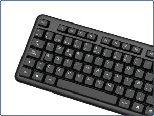 Teclado Oficina Usb Estándar Ck-Office-105t Negro
