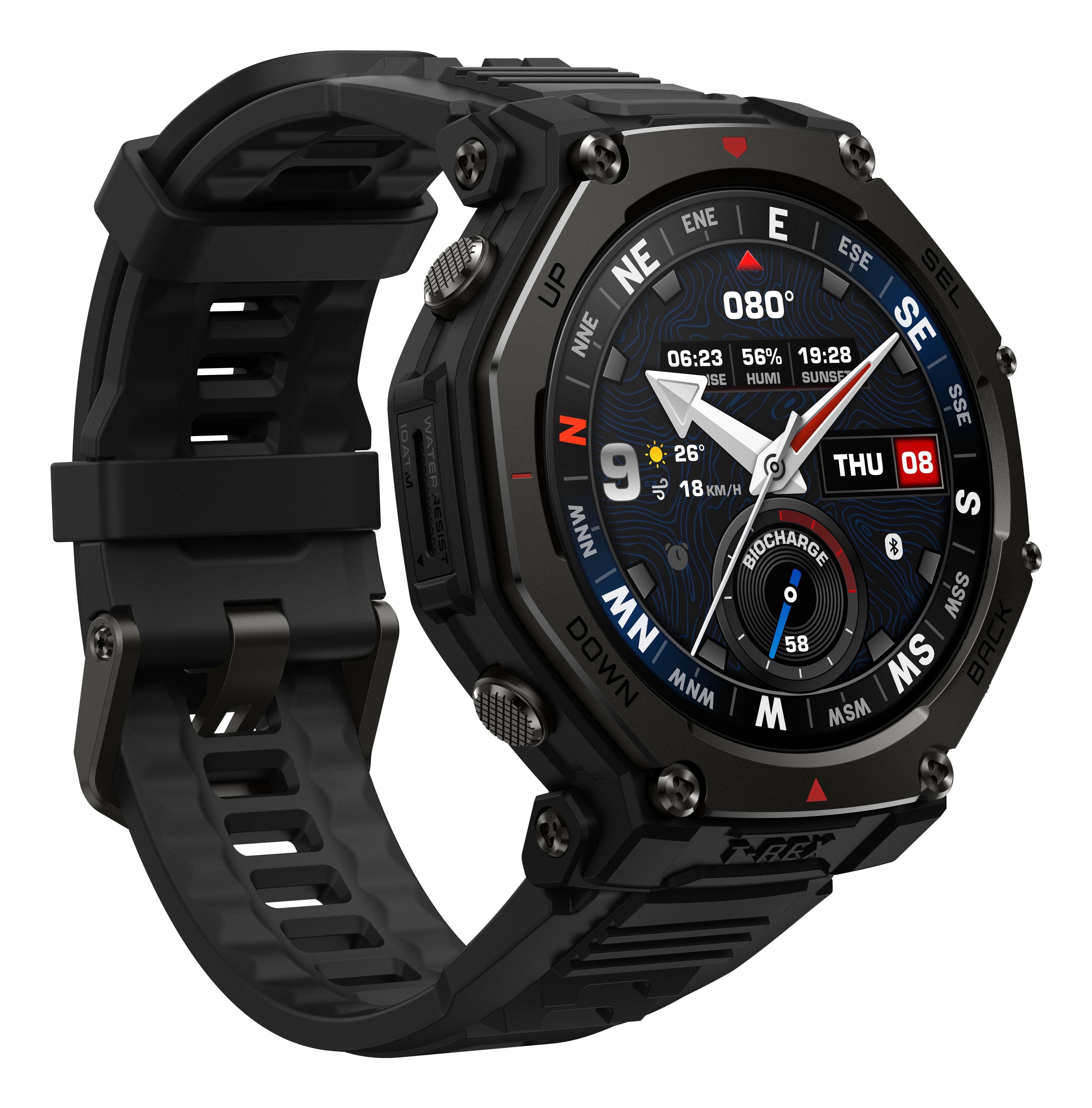 EAN 6972596109280 - Amazfit T-Rex 3 Pro 3,81 cm (1.5") AMOLED 48 mm Digital 480 x 480 Pixeles Pantalla táctil Negro Wifi GPS imagen 7