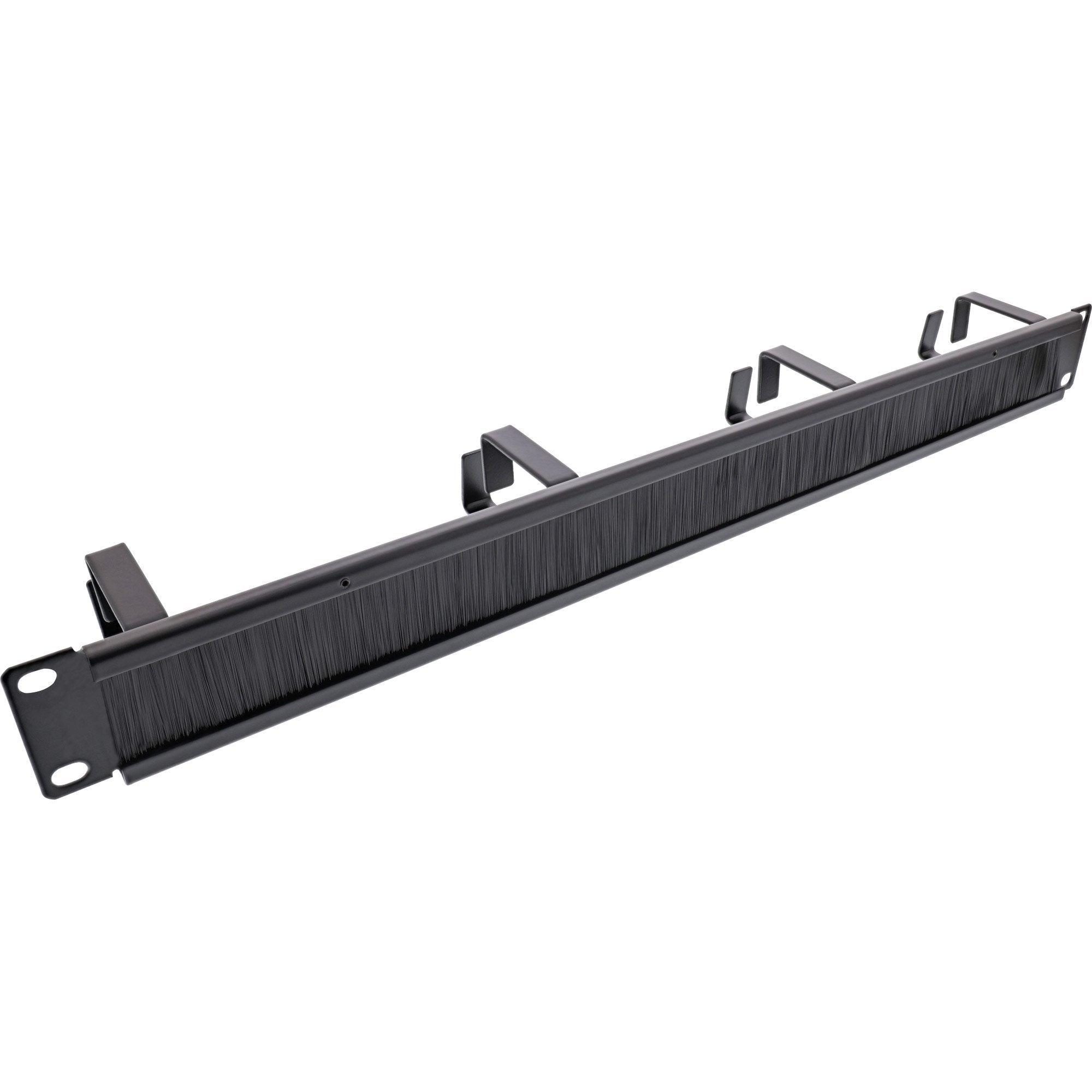 Placa Pasamuros Inline 19" Con Cepillo, 1u, Negro Ral 9005