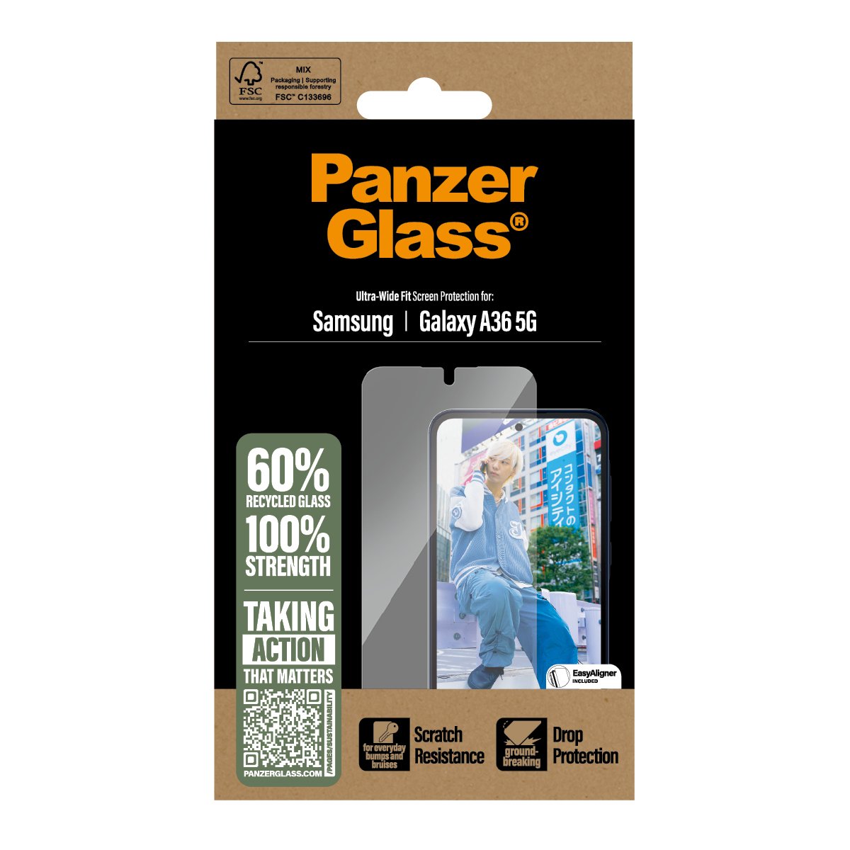 EAN 5715685017254 - PanzerGlass ® Screen Protector Samsung Galaxy A36 5G | Ultra-Wide Fit Protector de pantalla 1 pieza(s) imagen 3