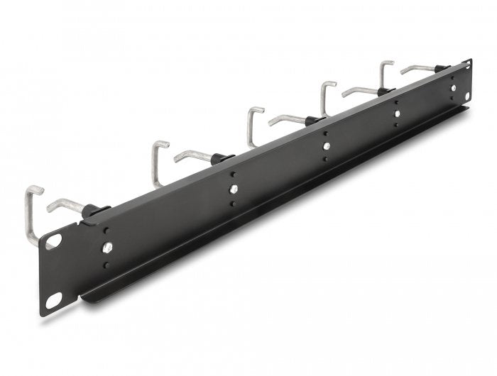 Delock 19? Cablemanagement Rangierpanel Mit 5 Metallbügel 1 He Schwarz