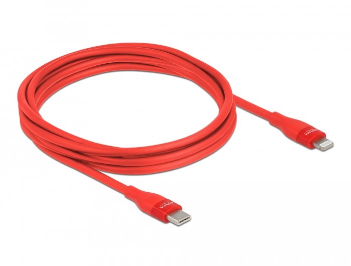 Delock Cable Usb Tipo-C A Lightning Rojo 2 M Mfi