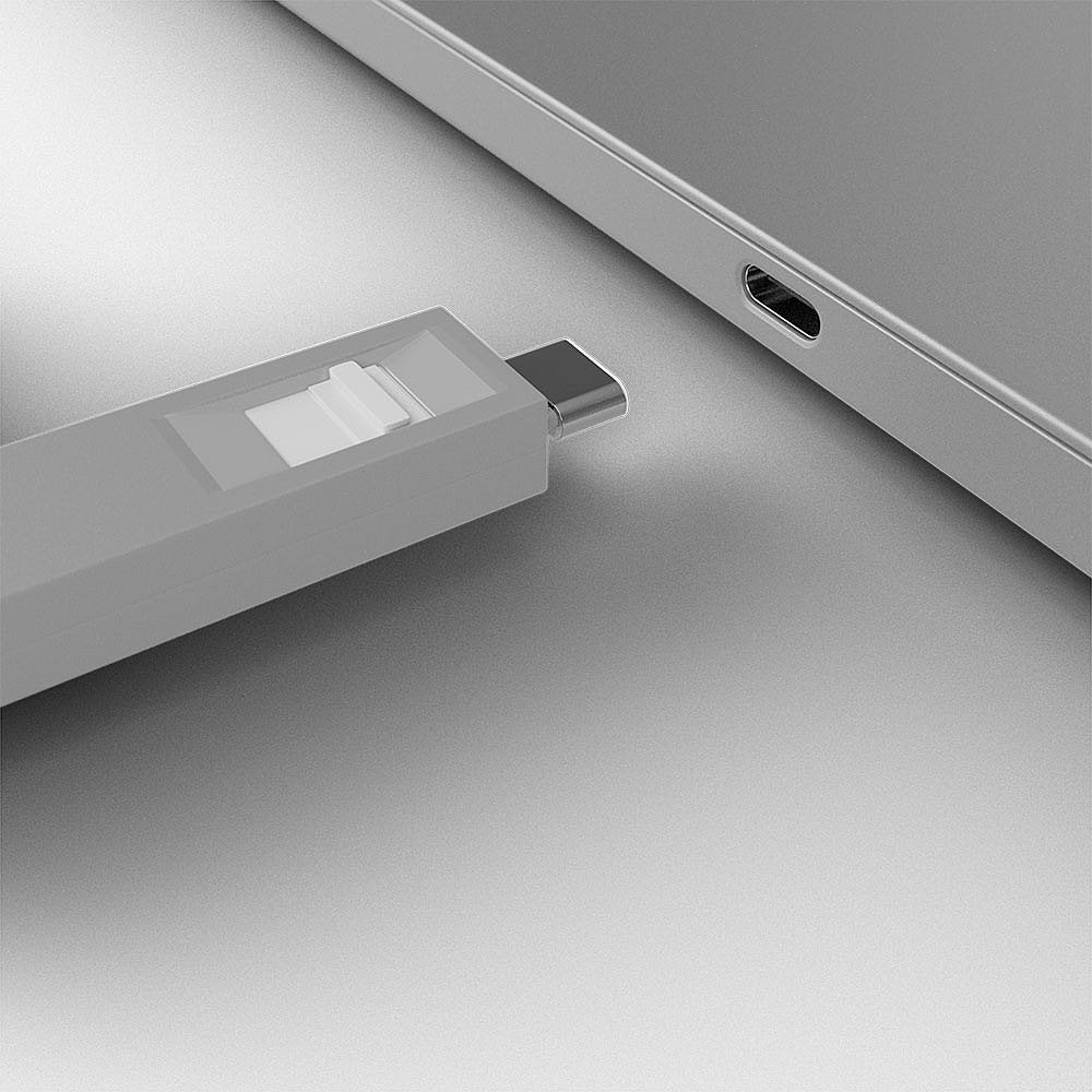 Lindy 40427 Bloqueador De Puerto Bloqueador De Puerto + Clave Usb Tipo C Blanco 5 Pieza(S)