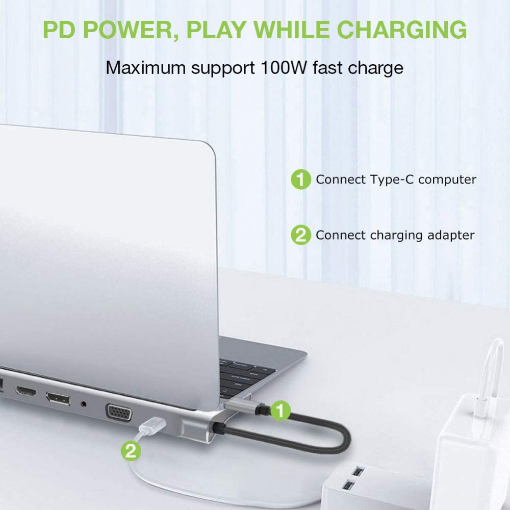 EAN 8059018365368 - Techly IUSB31C-DOCK12DPHD base para portátil y replicador de puertos Alámbrico USB 3.2 Gen 1 (3.1 Gen 1) imagen 7