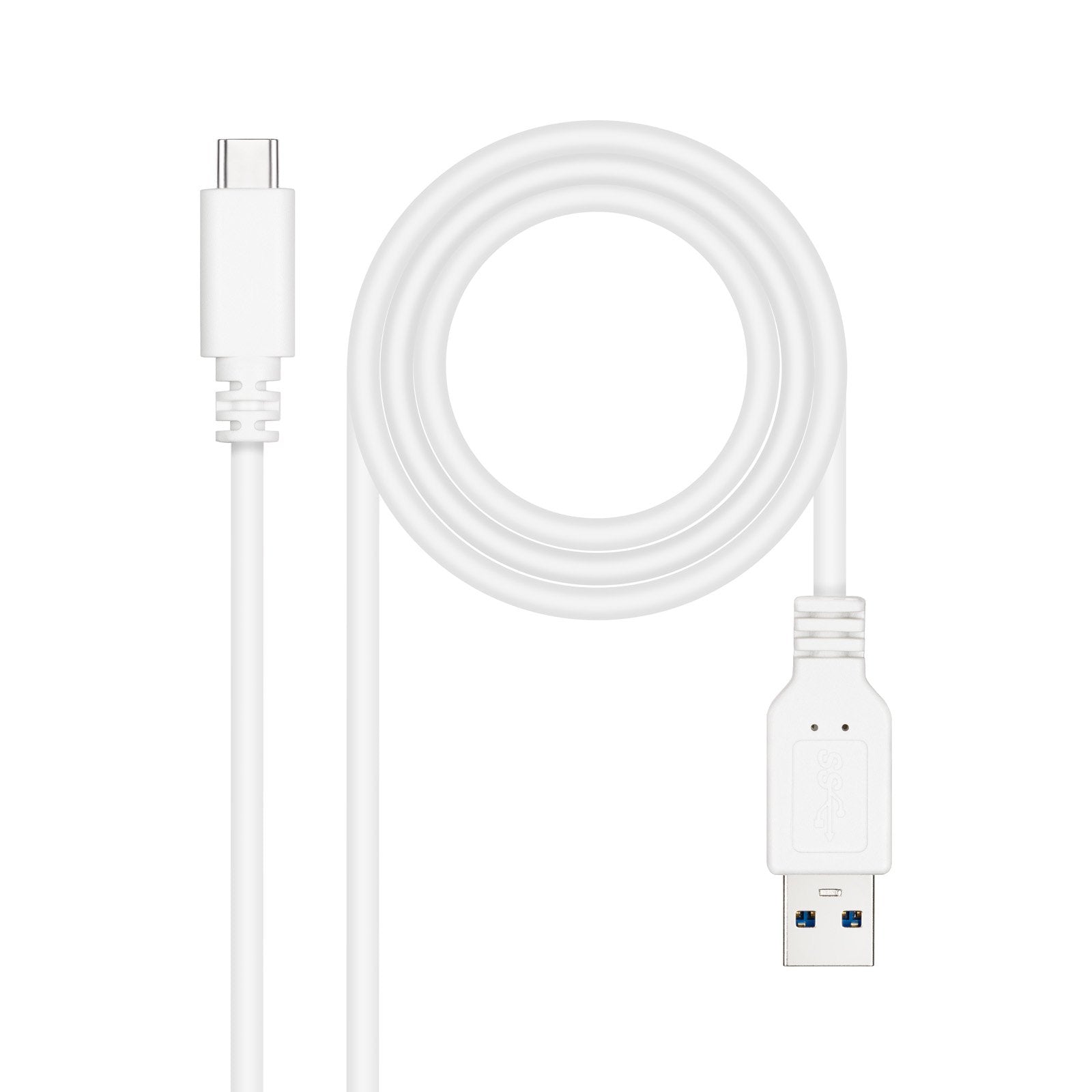 Nanocable Cable Usb 3.1 Gen2 10gbps 3a Usb-C/M-A/M - 1.0m - Blanco