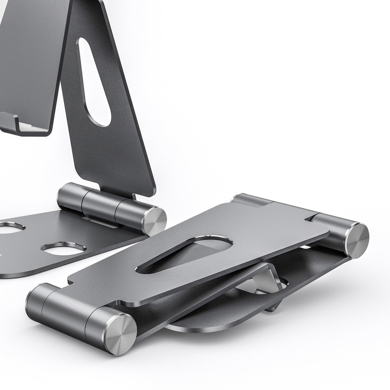 Aisens Soporte De Sobremesa Tamaño Xl Ajustable (2 Pivotes) Para Movil / Tablet - Gris