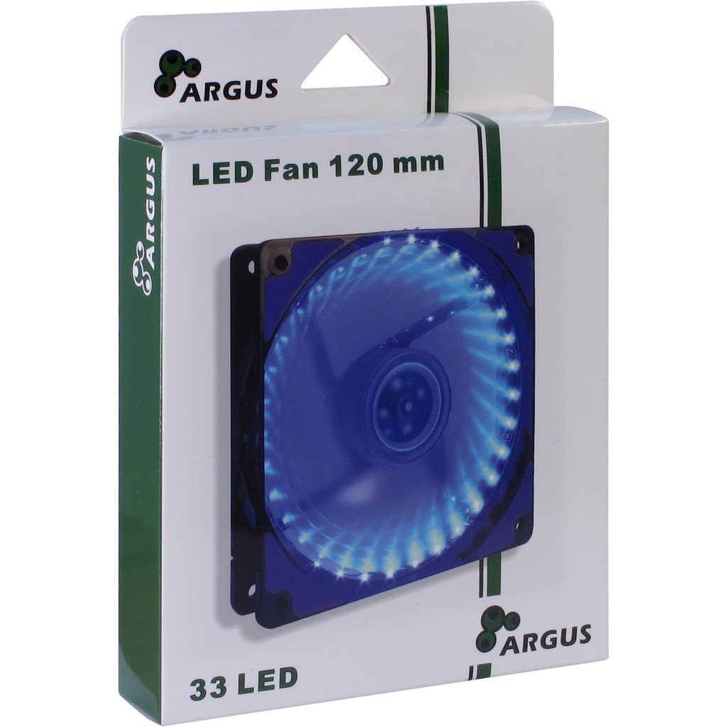 EAN 4260455642040 - Inter-Tech L-12025 Carcasa del ordenador Ventilador 12 cm Negro, Azul imagen 4