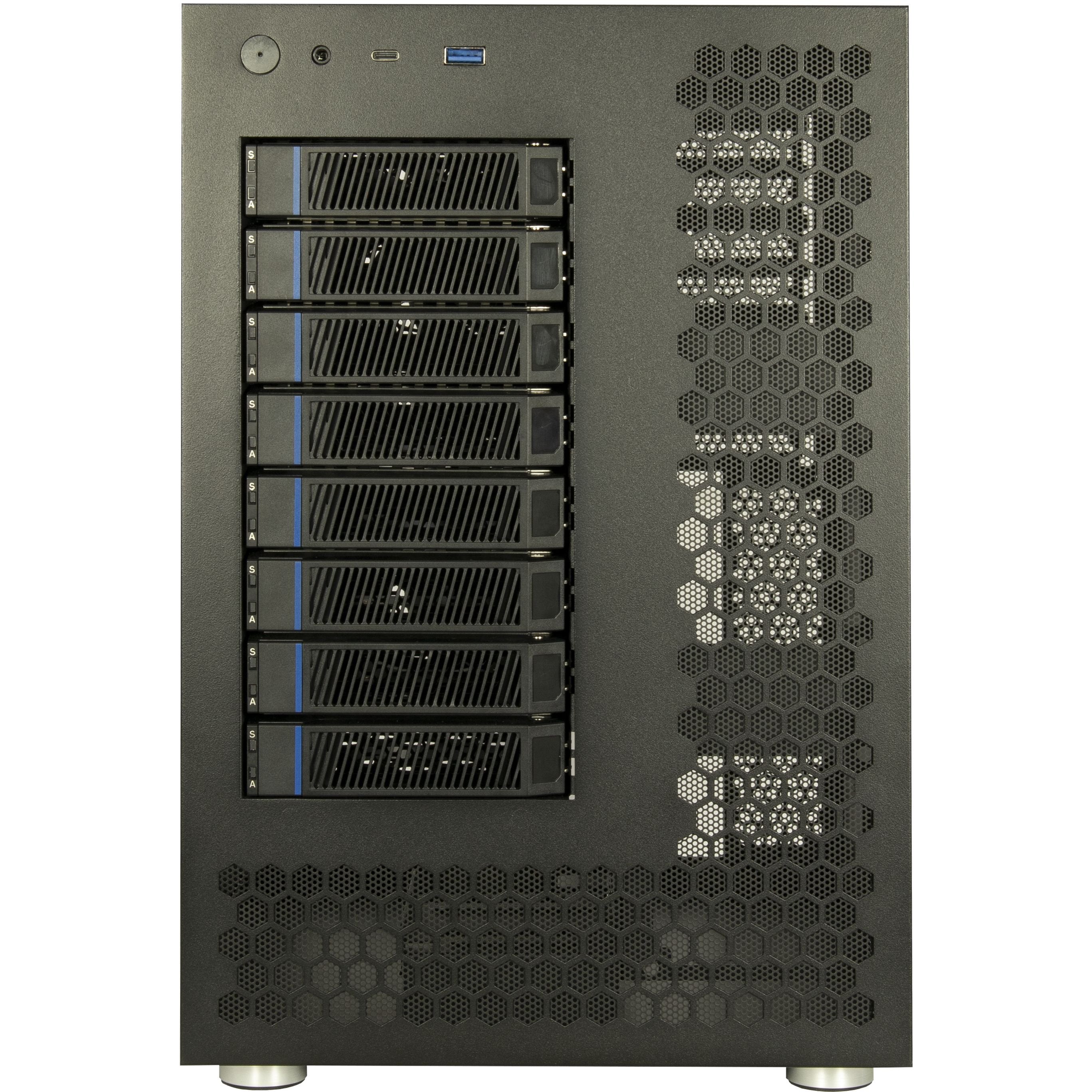 EAN 4260455648875 - Inter-Tech NAS-8 Caja de disco duro (HDD) Negro 2.5/3.5" imagen 2