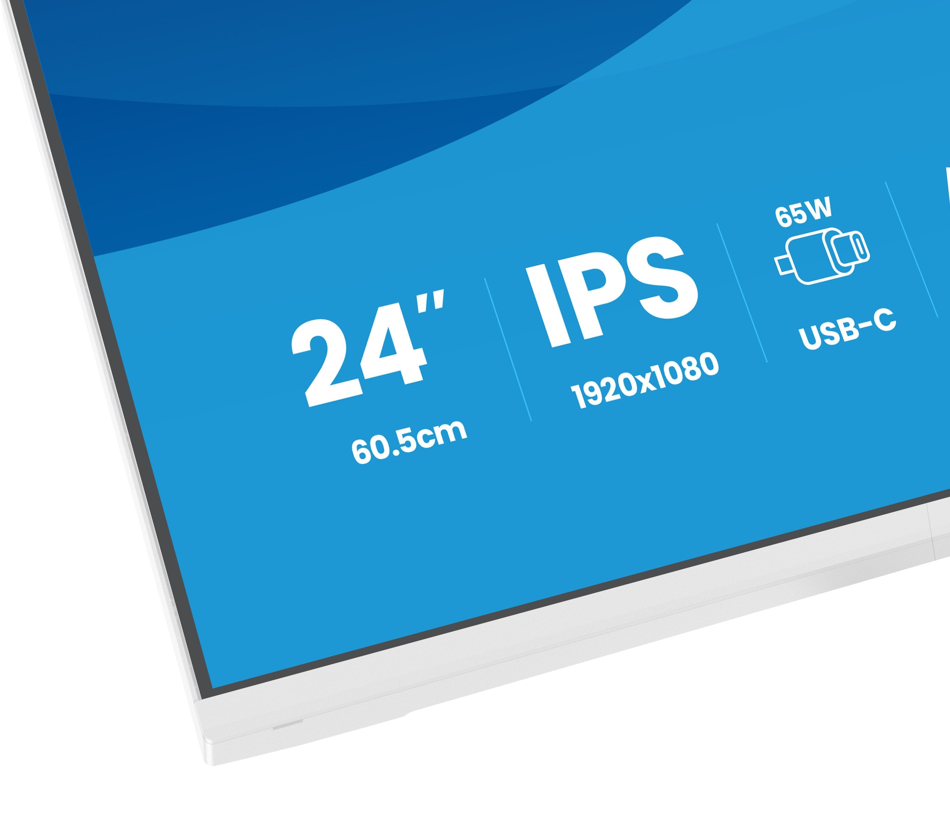 Iiyama Xb2497hsn-W1 (Prolite) - 23.8p Ips Fhd - 1ms - 350cd/Mâ² - Hdmi-Dp Usb-C.Dock - Hub Usb - 2x2w - Ajustable- Blanco