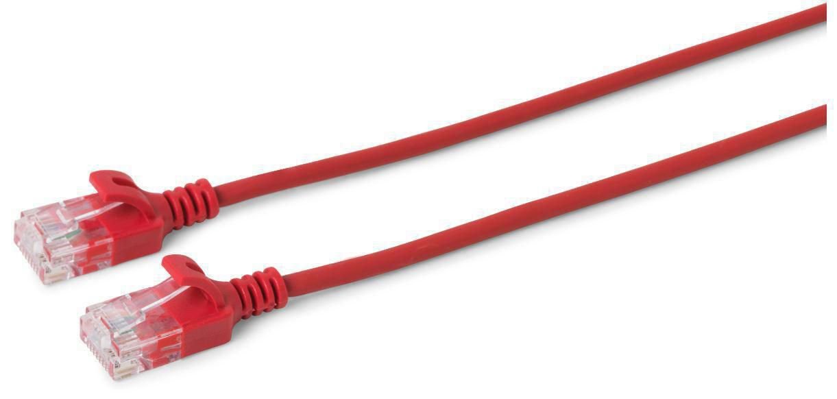 U/Utp Cat6 0.5m Red Slim, Unshielded Network Cable,