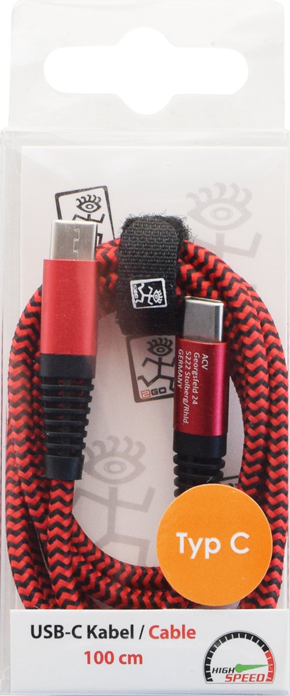 EAN 4010425971959 - 2GO 797195 cable USB USB 3.2 Gen 1 (3.1 Gen 1) 1 m USB C Rojo imagen 2