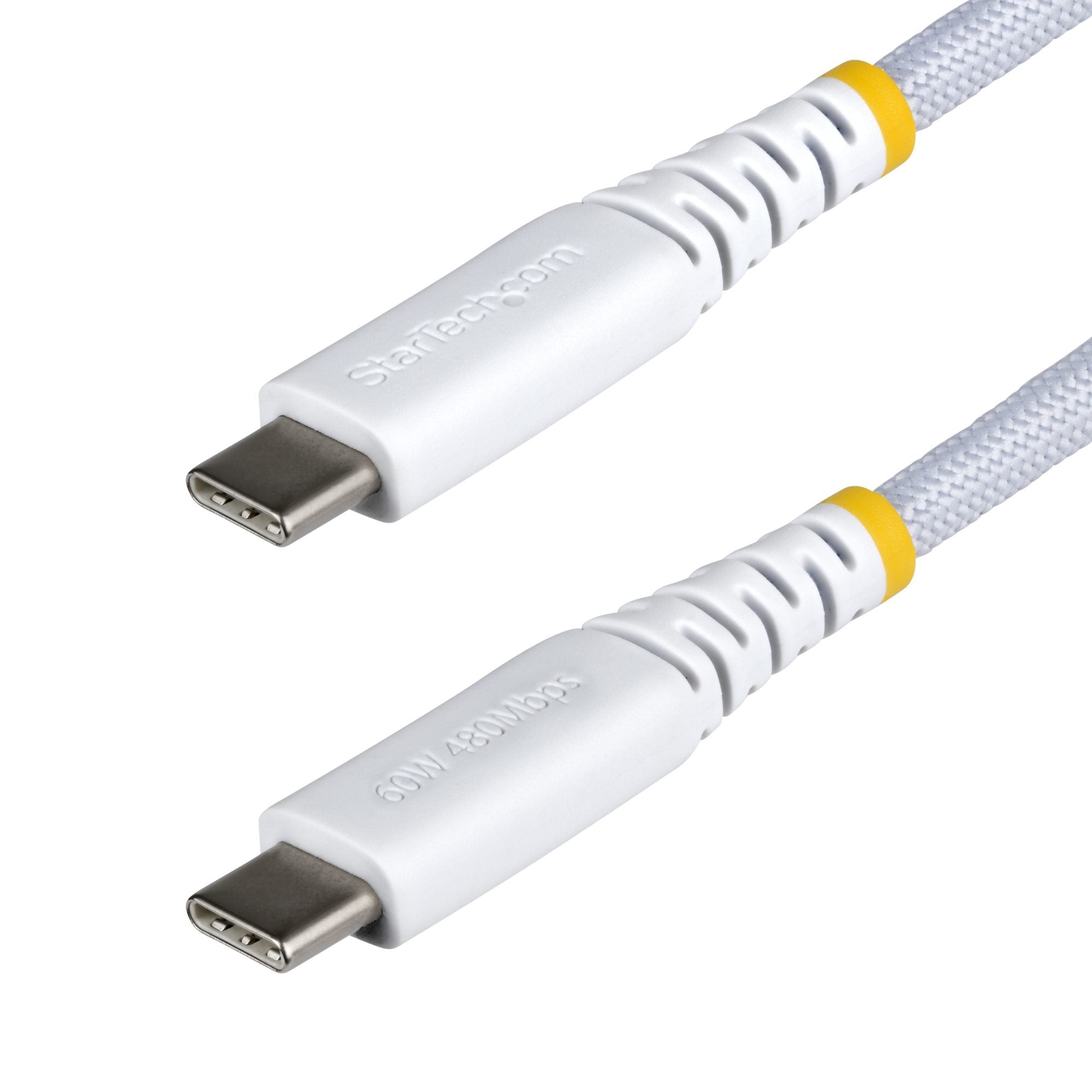 Cable De Carga Usb-C De 2m - Usb Tipo C - Pd 60w 3a - Blanco
