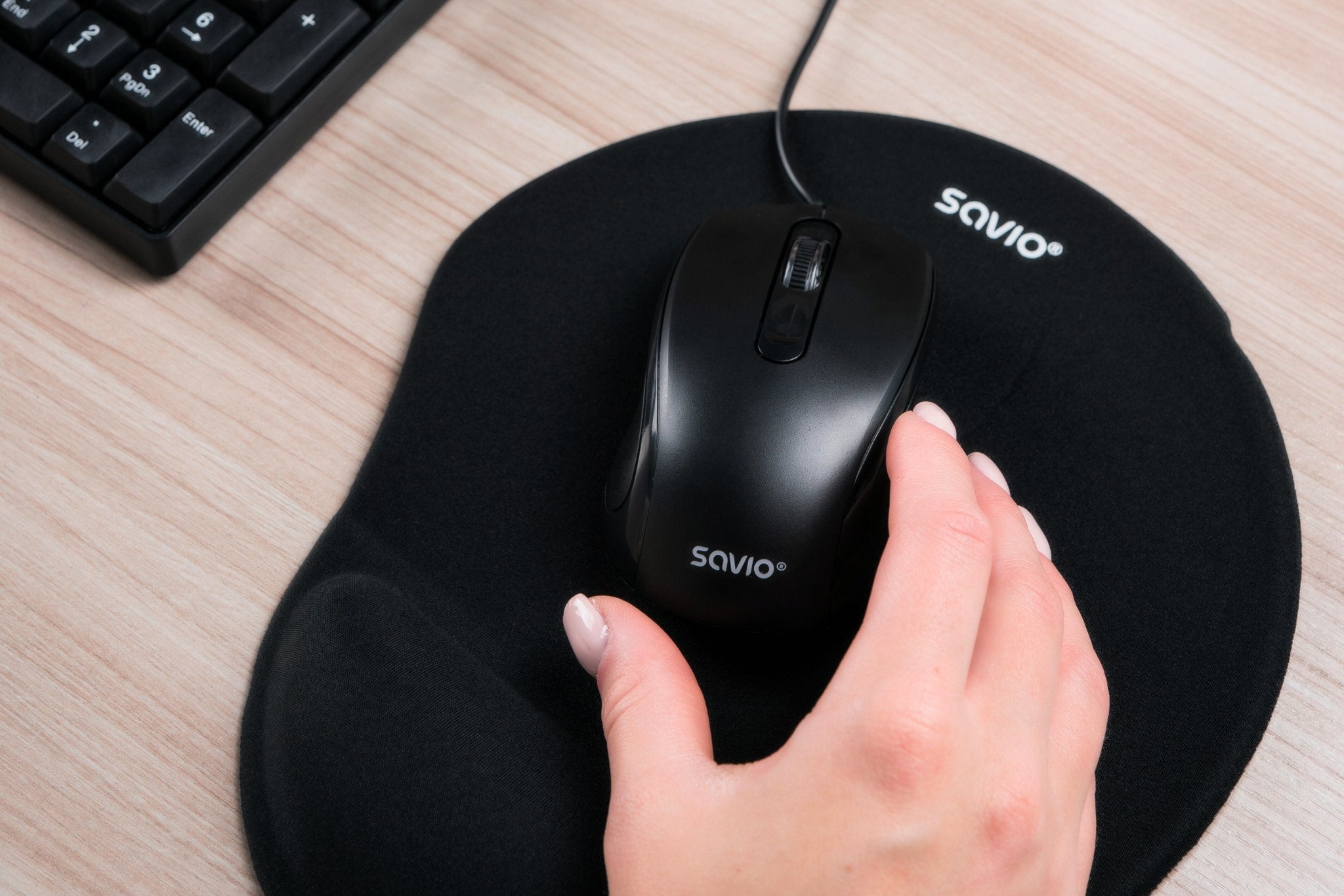 Raton Savio Mb-03 Optico Con Cable Usb(A) 1200 Dpi