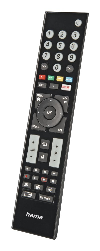 Hama Mando A Distancia Para Tv Grundig - Alcance 10m - 48 Botones - Acceso Directo A Plataformas De Streaming -