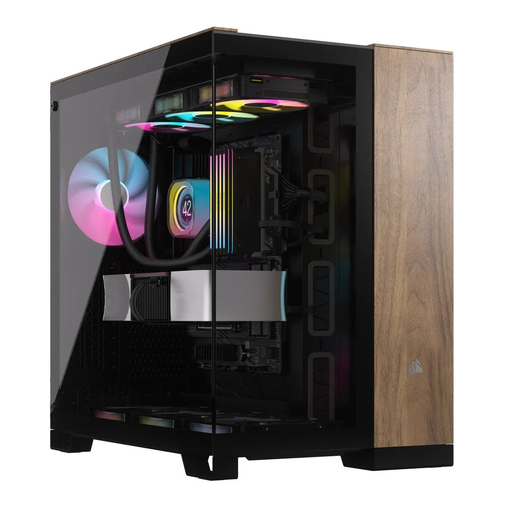 EAN 0840006688846 - Corsair CC-9011282-WW carcasa de ordenador Midi Tower Negro, Nuez imagen 1