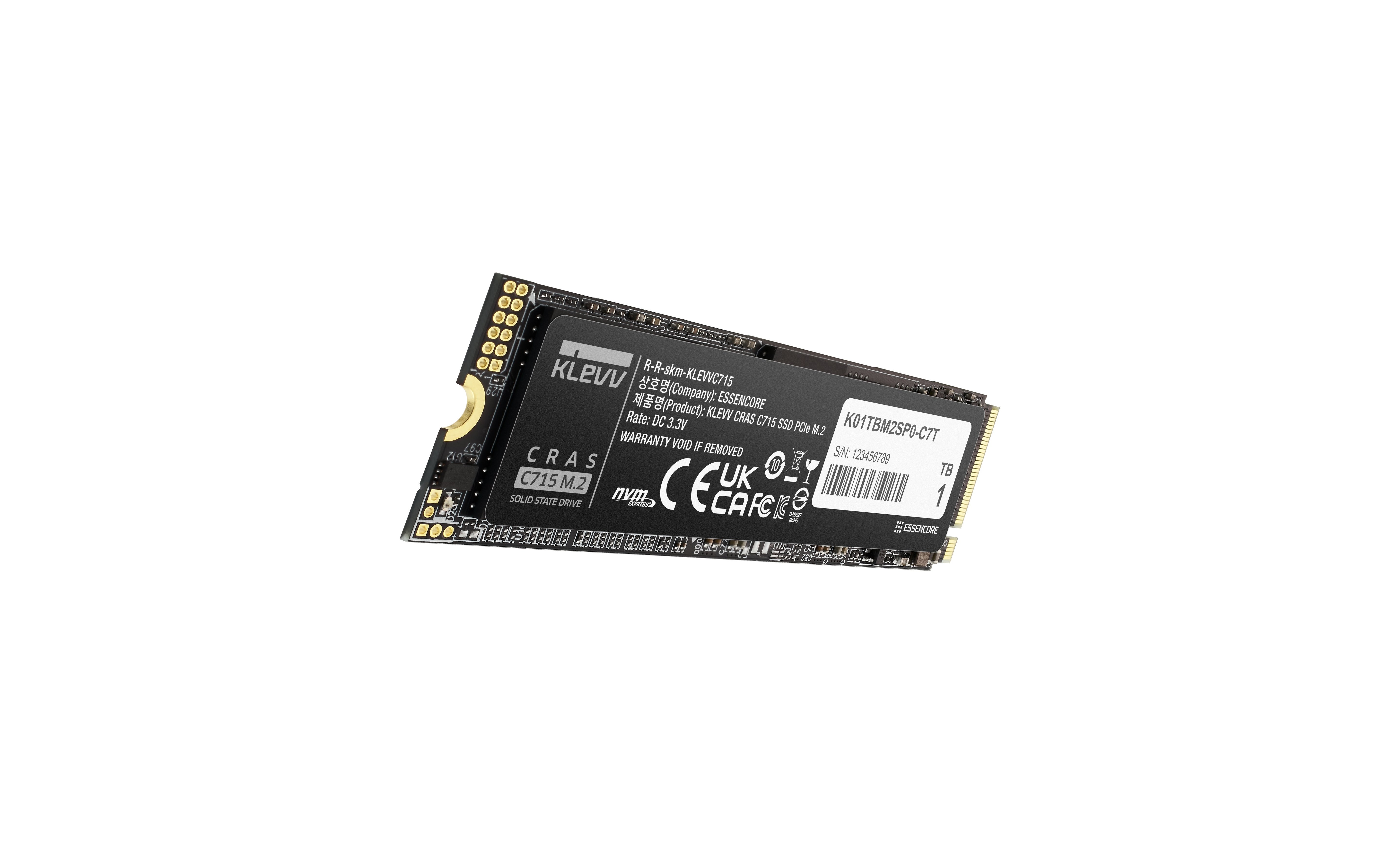 EAN 4895194901815 - Klevv CRAS C715 1 TB M.2 PCI Express 3.0 NVMe 3D TLC NAND imagen 8